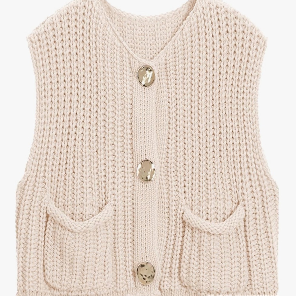 Chunky Knit Sweater Vest